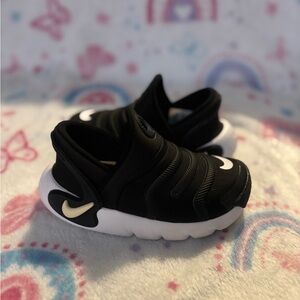 Black and White Slip-On Sneakers